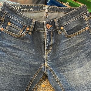 Loft Size OOP Modern Slim Jeans